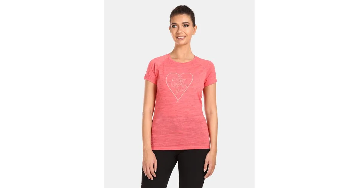 Damen-T-Shirt aus Merinowolle Kilpi ZARJA-W rosa 42