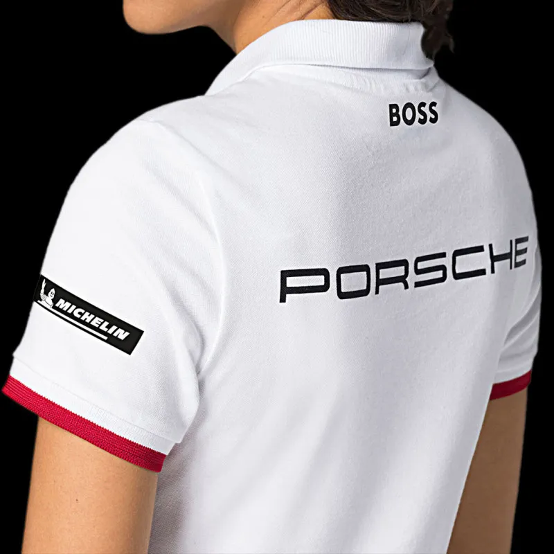 Porsche Polo-shirt Motorsport Boss weiß WAP431P0MS - Damen